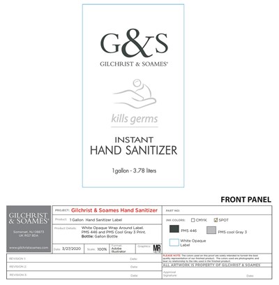 Front (Front Etoh 1 Gallon Hand Sanitizer)